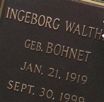 Ingeborg "Inge" Bohnet Walther