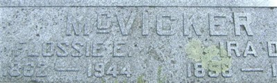 Ira D. McVicker Ira D. McVicker