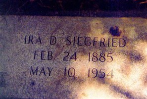 Ira D. Siegfried Ira D. Siegfried