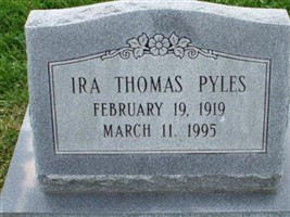 Ira Thomas Pyles Ira Thomas Pyles