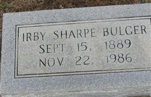 Irby Sharpe Bulger