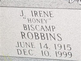 J Irene "Honey" Biscamp Robbins