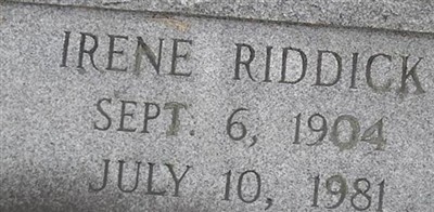Irene Riddick