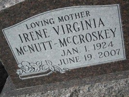 Irene V. McNutt McCroskey Irene V. McNutt McCroskey