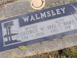 Iris L. "Babs" Walmsley Iris L. "Babs" Walmsley