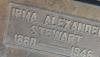 Irma Alexander Stewart Irma Alexander Stewart