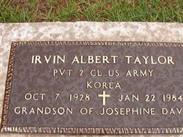 Irvin Albert Taylor Irvin Albert Taylor