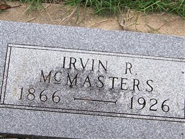Irvin R McMasters Irvin R McMasters