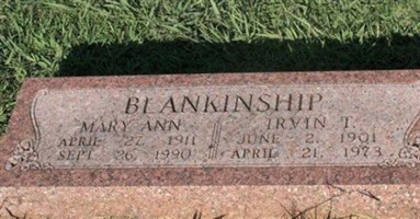 Irvin T Blankenship Irvin T Blankenship