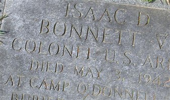 Isaac D Bonnett, V