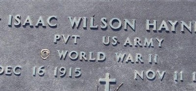 Isaac Wilson "Mac" Haynes Isaac Wilson "Mac" Haynes