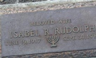 Isabel R. Rudolph Isabel R. Rudolph