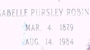 Isabelle Pursley Robinson Isabelle Pursley Robinson