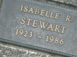 Isabelle R. Stewart Isabelle R. Stewart