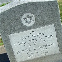 Isadore E. Nachman Isadore E. Nachman