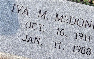 Iva M McDonell Iva M McDonell