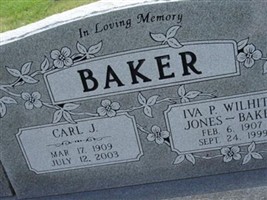 Iva P. Wilhite Jones Baker Iva P. Wilhite Jones Baker