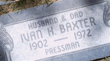 Ivan H Baxter Ivan H Baxter