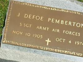 J DeFoe Pemberton J DeFoe Pemberton