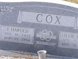 J Harold Cox