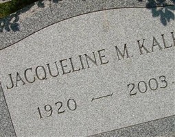 Jacqueline M Kalk Jacqueline M Kalk
