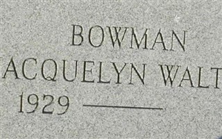 Jacquelyn Olive Walton Bowman