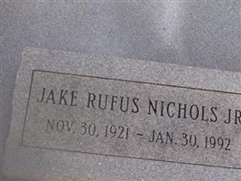 Jake Rufus Nichols, Jr Jake Rufus Nichols, Jr