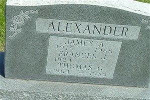 James A Alexander James A Alexander