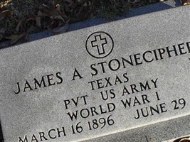Pvt James Arthur "Arthur" Stonecipher Pvt James Arthur "Arthur" Stonecipher