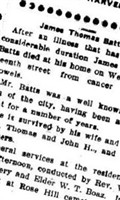James Thomas Batts James Thomas Batts