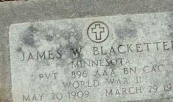 James W Blacketter James W Blacketter
