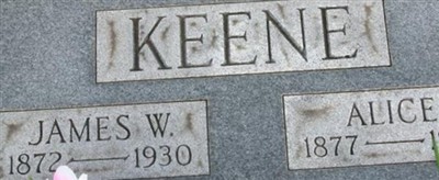 JAMES W KEENE JAMES W KEENE