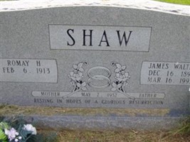 James Walter Shaw James Walter Shaw