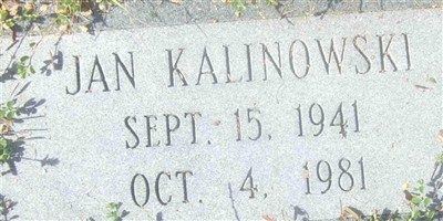 Jan Kalinowski Jan Kalinowski