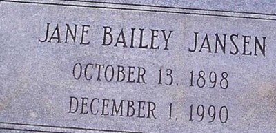 Jane Bailey Jansen