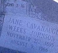 Jane Cavanaugh Weeks Johnson