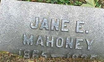 Jane E Mahoney