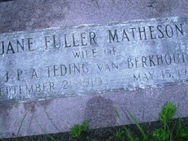 Jane Fuller Matheson VanBerkout