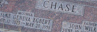 Jane Geneva Egbert Chase