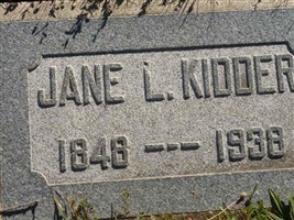 Jane E. "Jennie" Latey Kidder