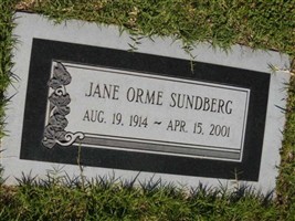 Jane Orme Sundberg