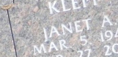 Janet A Klepp Janet A Klepp