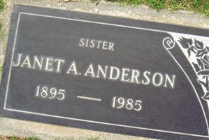 Janet Augusta Anderson Janet Augusta Anderson
