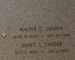 Janet C. Sander Janet C. Sander