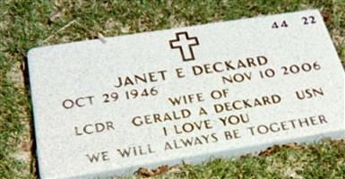 Janet Elizabeth Dean Deckard