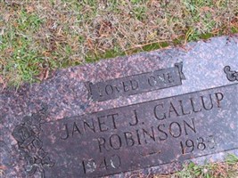 Janet June Gallup Robinson Janet June Gallup Robinson