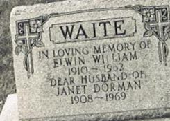 Janet Mathieson Mackay Dorman Waite Janet Mathieson Mackay Dorman Waite