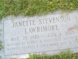 Janette Stevenson Lawrimore Janette Stevenson Lawrimore