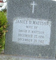 Janice D Mattson Janice D Mattson