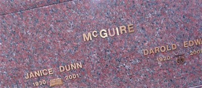 Janice E Dunn McGuire Janice E Dunn McGuire